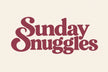 Sunday Snuggles brand artwork
